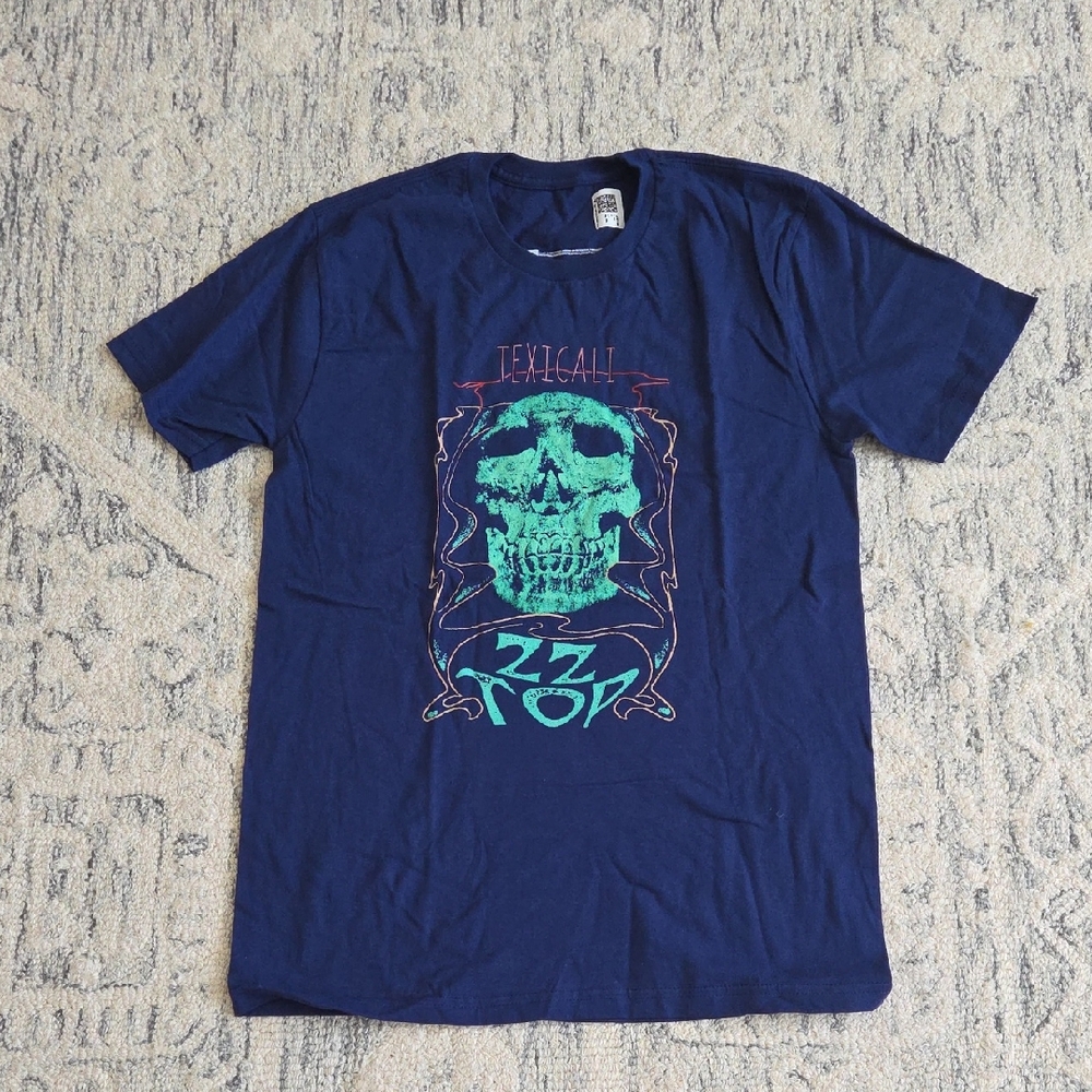 ZZ Top Navy Blue Graphic Tee